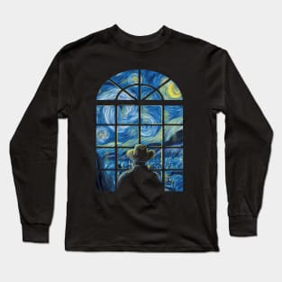 Window in the starry night Long Sleeve T-Shirt